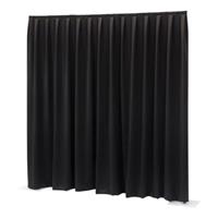 Showtec P&D Curtain Dimout 300x300 Pipe & Drape (Pleated, Black)