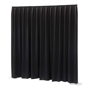 Showtec P&D Curtain Dimout 300x300 Pipe & Drape (Pleated, Black)