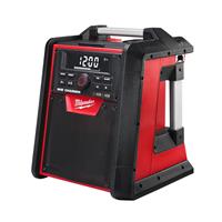 Milwaukee M18 RC-0 18V Li-Ion Accu bouwradio met laadfunctie - netstroom&accu