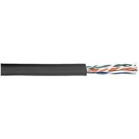 DAP Flexibele CAT5E kabel - zwart, rol 100 meter
