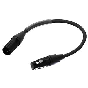 Procab PLP150 DMX verloopkabel 3p XLR male naar 5P XLR female