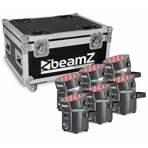 BeamZ Professional BBP60 Uplighter set in flightcase