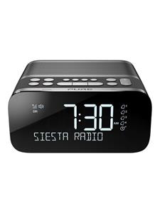 pure Siesta S6 Radiowecker UKW Bluetooth, USB Akku-Ladefunktion Anthrazit