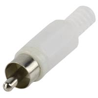 Connector RCA Male PVC Wit