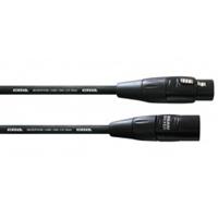 cordial XLR Verbindungskabel [1x XLR-Buchse - 1x XLR-Stecker] 0.50m Schwarz