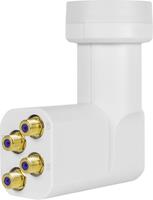 MegaSat HD-Profi Quattro-LNB Feed-opname: 40 mm vergulden aansluiting, Weerbestendig