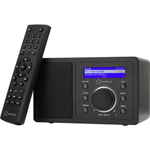 Renkforce RF-IR-MONO1 Internet Tafelradio Bluetooth, AUX, Internetradio, WiFi Geschikt voor DLNA Zwart