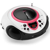 Lenco SCD-38 tragbarer CD Player USB rosa