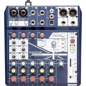 SoundCraft Notepad 8FX Console-mengpaneel Aantal kanalen:8 USB-aansluiting