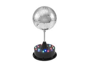 eurolite LED Discokugel-Set mit Standfuß, mit LED-Beleuchtung 13cm