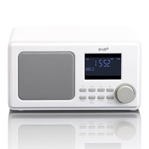 Lenco DAR-010WH - DAB+ FM Radio met AUX-ingang en alarm functie - Wit