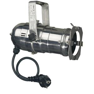 Showtec Par 20 lang, chroom, met stekker