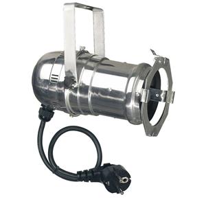 Showtec Par 30 lang, chroom, met stekker