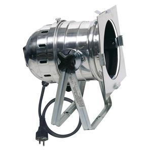 Showtec Par 64 kort, vloerspot, chroom, met stekker