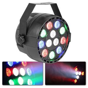 Max PartyPar met 12x 1W RGBW LED's en DMX