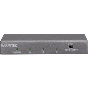 marmitek 2 Port HDMI-Splitter Split 612 UHD 2.0 3D-Wiedergabe möglich, Metallgehäuse