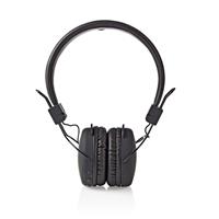 Draadloze hoofdtelefoon Bluetooth® On-ear Opvouwbaar Zwart