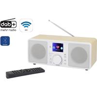 renkforce RF-IRDAB-RETRO1 Internet Tischradio DAB+, UKW AUX, Bluetooth, Internetradio, WLAN, LAN D