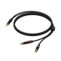 Procab PRA711/1.5 Prime adapter cable, 1x mini jack - 2x RCA, 1.5 m