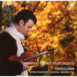 Tchaikovsky/Glazunov Violin Concertos By Gluzman Bergen Phil. CD