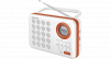 Sencor SRD 220 WOR Digital FM radio Klok Digitaal Oranje, Wit