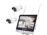 Inkovideo INKO-AL3003-2 IP-Bewakingscameraset WiFi 4-kanaals Met 2 cameras 1920 x 1080 Pixel