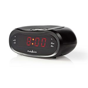 Nedis CLAR001BK Digitale Wekkerradio Led Van 0,6&quot; Fm 20...