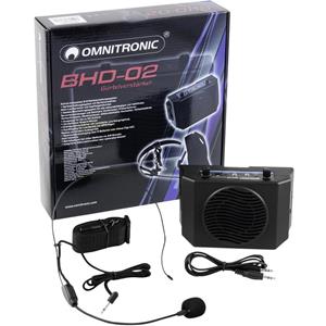 Omnitronic BHD-02 Mikrofonsystem mit Speaker & Gürtelclip