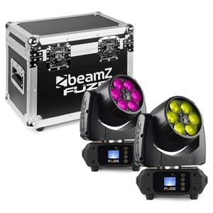 FUZE610Z Wash set van 2 moving heads in flightcase