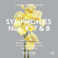 Pentatone Beethoven - Symphony No. 6- 7 & 8 - Orchestre De Paris - Rafael Kube