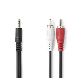 Nedis 3,5 mm naar RCA Kabel 10 Meter Zwart