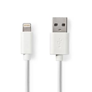 Oplaadkabel Apple lightning 8-pins naar USB 1m wit