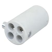Pipe and drape 4-weg connector 35mm wit