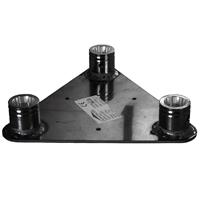 Duratruss DT 33-BPF driehoek truss baseplate female zwart