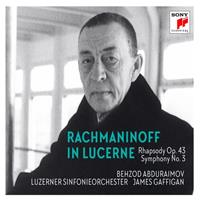Sony Rachmaninoff In Lucerne - Rhapsody On A Theme Of Pagani - Behzod Abduraimov & Luzerner