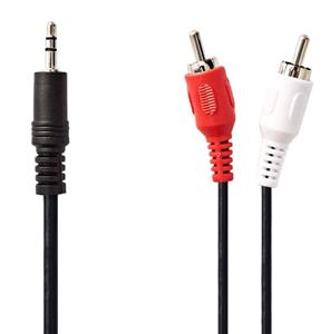 Nedis Verloopkabel 1x Mini-jack naar 2x RCA 10m