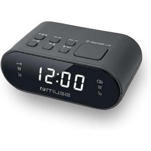 muse M-10CR Compacte Wekkerradio Zwart