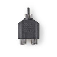 1x RCA male naar 2x RCA female adapter