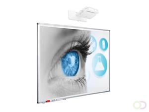 Smit Visual Projectiebord Softline profiel 8mm email wit MICA projectie (4:3)