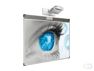 Smit Visual Projectiebord emailstaal mat wit (16:10), Extraflat profiel, enkelvlaks voor touch projector (o.a. Epson 695Wi), muurmontage