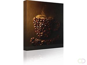 Sound Art Canvas + Bluetooth Speaker Coffee Cup In Coffee Beans