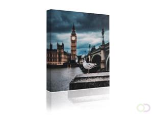 Sound Art Canvas + Bluetooth Speaker Seagull And Big Ben