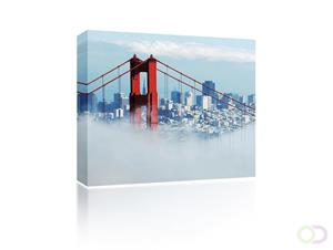 Sound Art Canvas + Bluetooth Speaker Bridge In The Clouds
