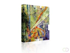 Sound Art Canvas + Bluetooth Speaker Green Abstract Image