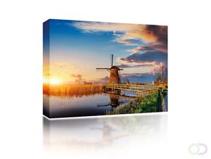 Sound Art Canvas + Bluetooth Speaker Dutch Windmill