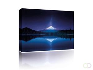 Sound Art Canvas + Bluetooth Speaker Mountain Reflection At Night