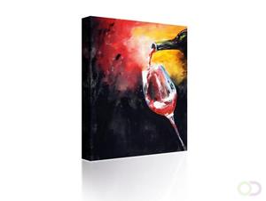 Sound Art Canvas + Bluetooth Speaker Pouring A Glass Of Wine