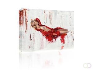 Sound Art Canvas + Bluetooth Speaker Abstract Lady