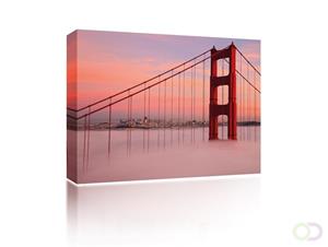 Sound Art Canvas + Bluetooth Speaker Golden Gate Bridge