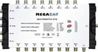 megasat Multiswitch 5/16 - Kompaktmultischalter, 5 Eingänge, 16 Ausgänge, Quattroswitch-LNB tauglich, 3 dB Anschluss-/Auskoppeldämpfung SAT, 3 dB Anschlussdämpfung terrestrisch, Ne